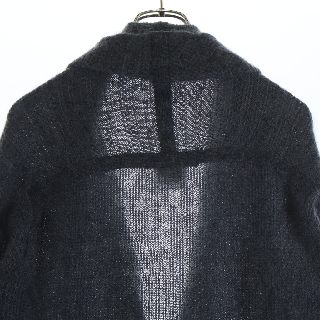JULIUS(ユリウス) KID MOHAIR 変形キッドモヘアカーディガン グレー