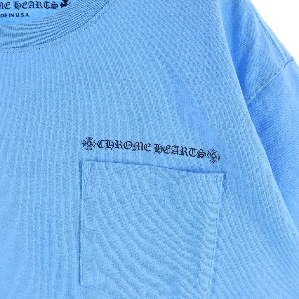 CHROME HEARTS(クロムハーツ) ×MATTY BOY BRAIN NEW S/S TEE マッティボーイ ブレインニュー クルーネック半袖カットソーTシャツ ブルー -