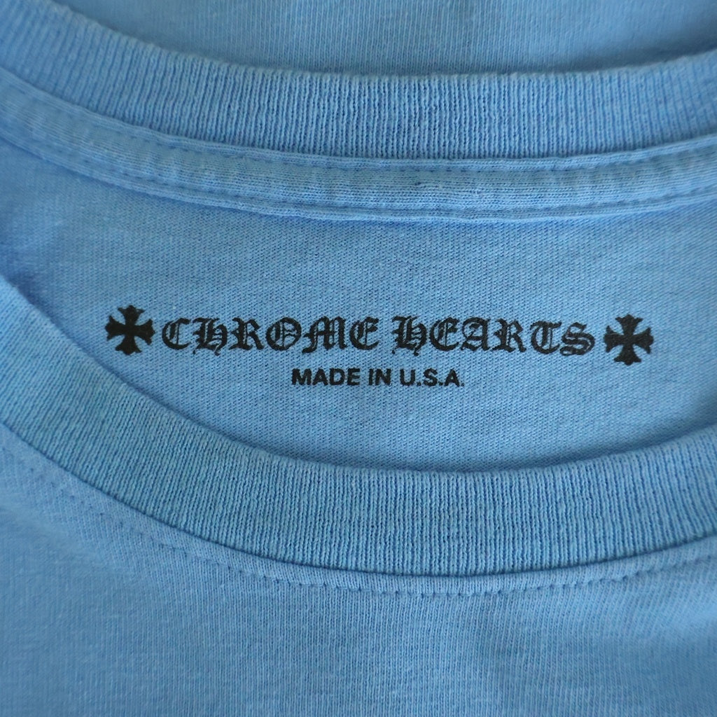 CHROME HEARTS(クロムハーツ) ×MATTY BOY BRAIN NEW S/S TEE マッティボーイ ブレインニュー クルーネック半袖カットソーTシャツ ブルー -