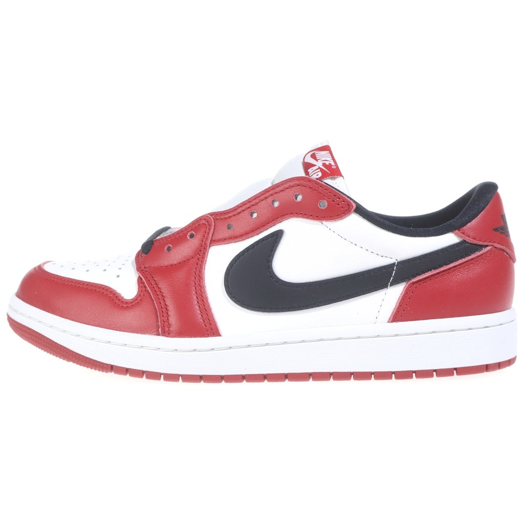 NIKE(ナイキ) AIR JORDAN1 LOW CHICAGO エアージョーダン1 シカゴ レザーローカットスニーカー レッド/ホワイト US9/27cm HQ6998-600