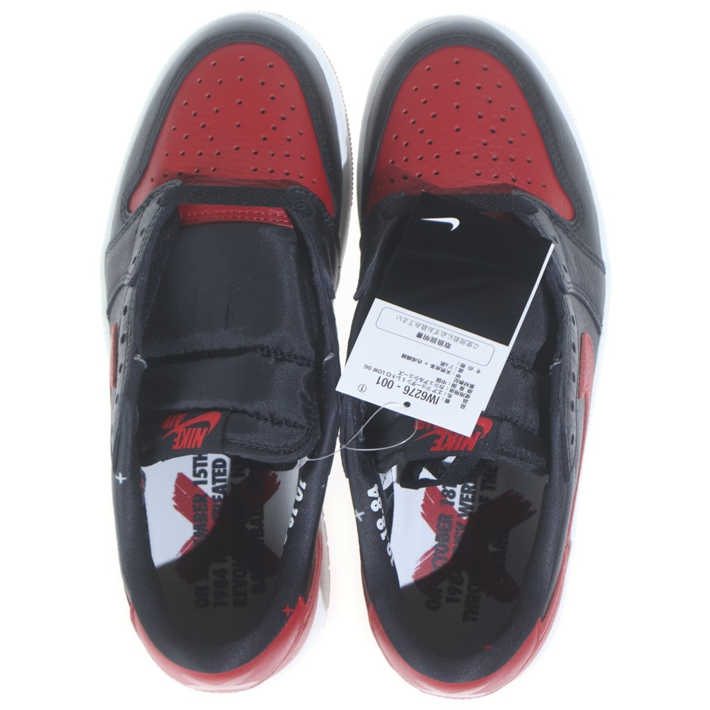 NIKE(ナイキ) AIR JORDAN1 LOW BANNED エアージョーダン1 レザーローカットスニーカー レッド/ブラック US9/27cm IW6276-100