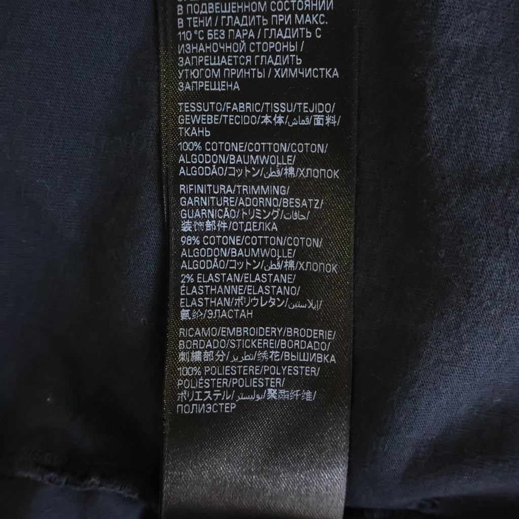 BALENCIAGA(バレンシアガ) 24SS ダメージ加工 ラメロゴ クロップドクルーネック半袖カットソーTシャツ ブラック 783399 TSVD5