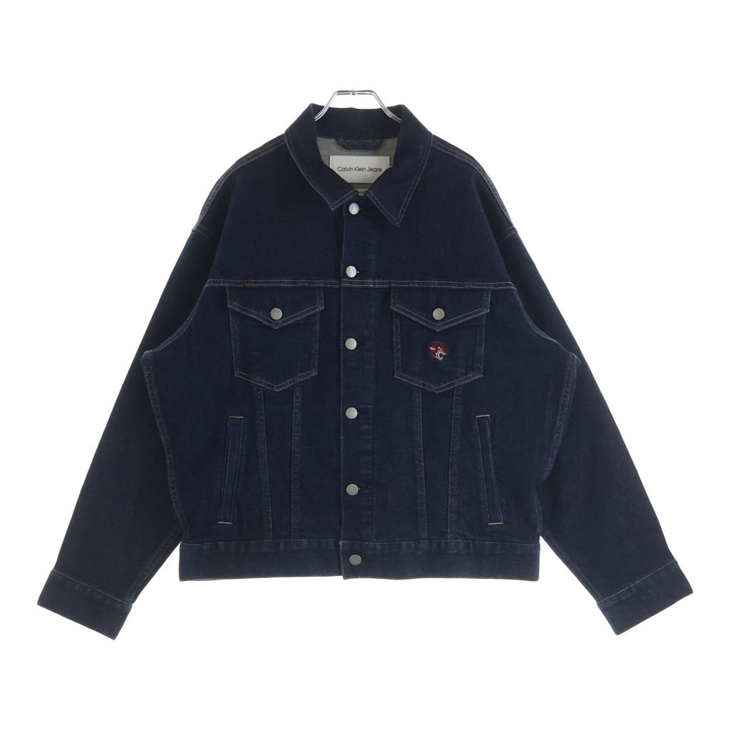 Calvin Klein(カルバンクライン) 22SS DAD DENIM JACKET タイガー刺繍 デニムジャケット インディゴ J319942