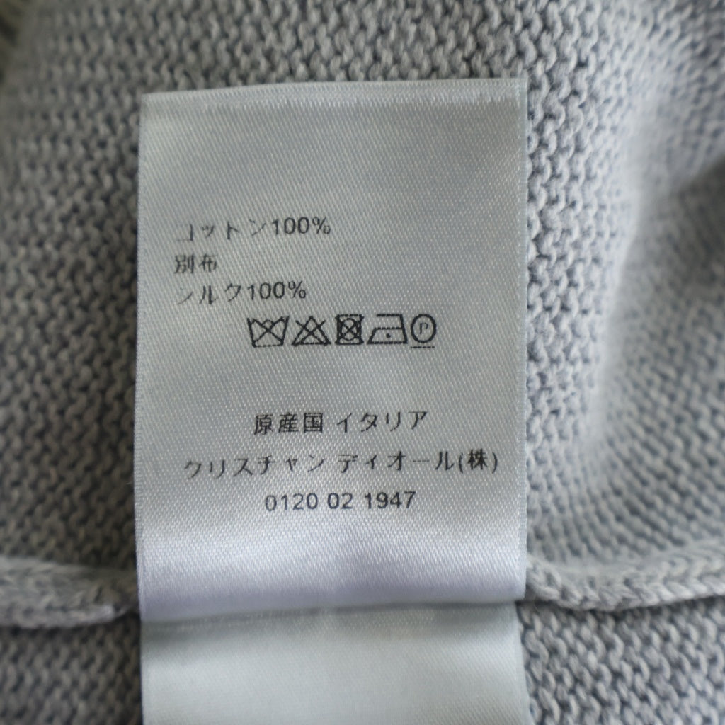 DIOR(ディオール) 21AW ショルダーオブリーク 長袖ニットセーター グレー 113M638AT187