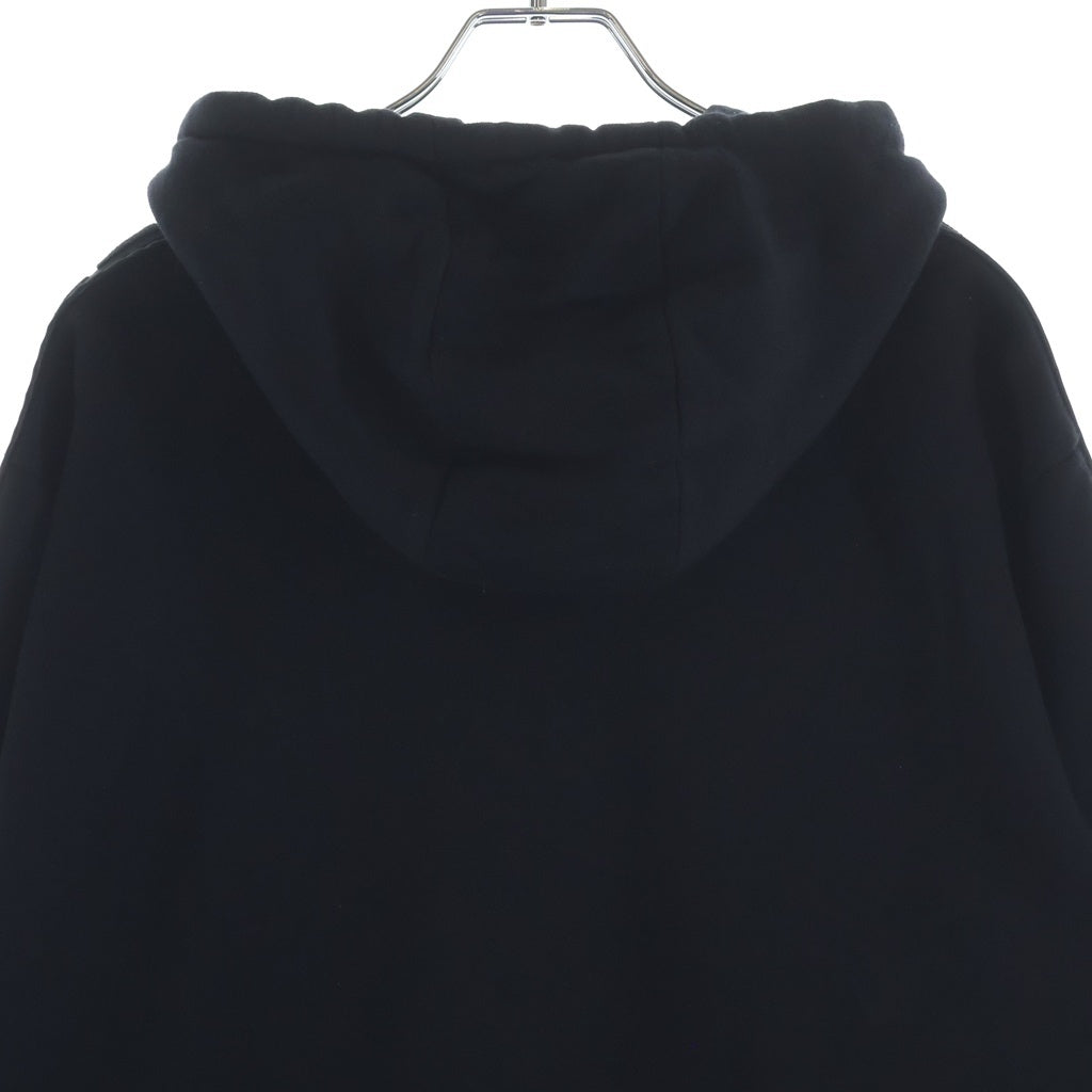 FENDI(フェンディ) ズッカ柄サイドライン プルオーバースウェットパーカー ブラック FY0981 A2F1