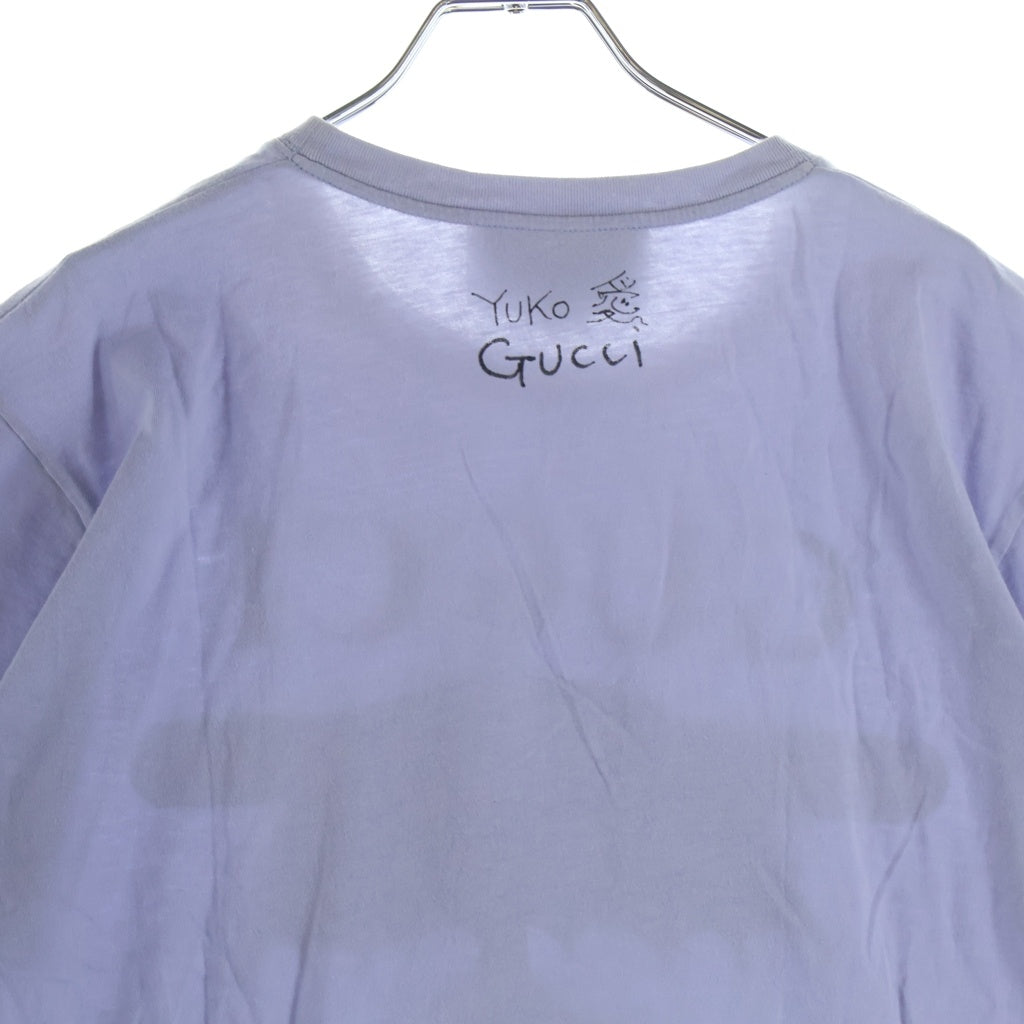GUCCI(グッチ) ×ヒグチユウコ フロントプリント 半袖Tシャツ カットソー ブルー 615044 XJDSU レディース