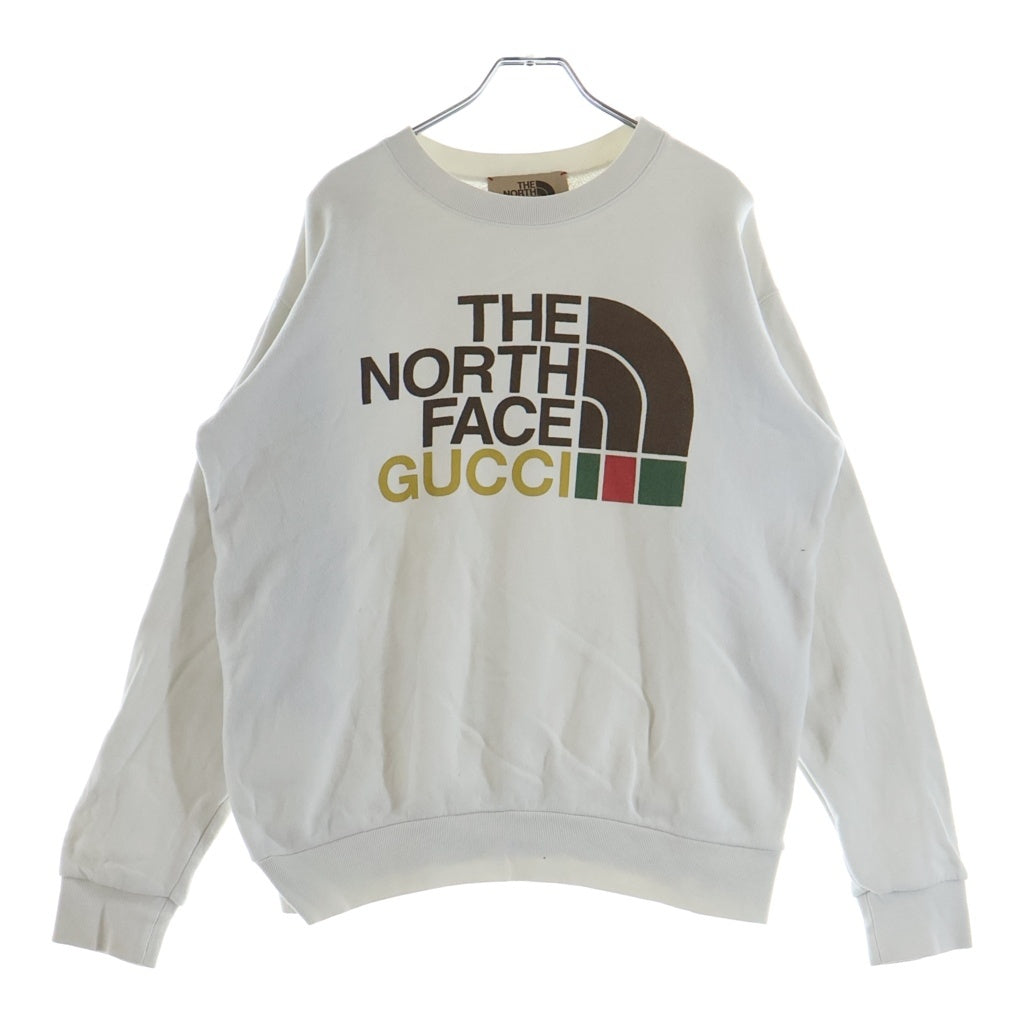 GUCCI(グッチ) ×THE NORTH FACE クルーネック スウェットトレーナー ホワイト 617964 XJDBY レディース