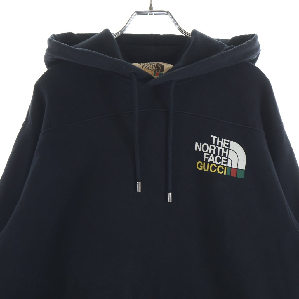 GUCCI(グッチ) 21AW ×THE NORTH FACE プルオーバーパーカー ブラック 671453 XJDW1 レディース