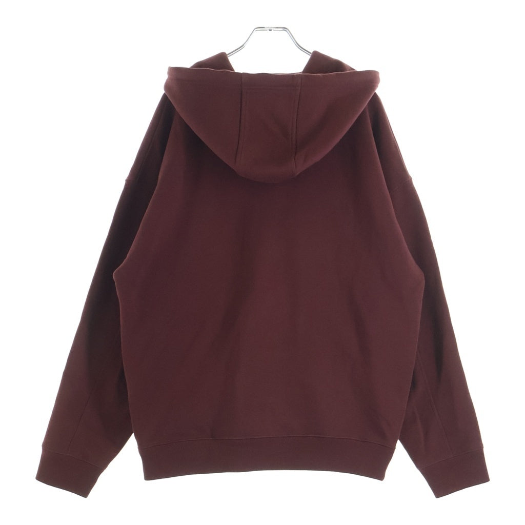 LOEWE(ロエベ) ドローストリング ジップフーディー パーカー バーガンディー H526Y25X87