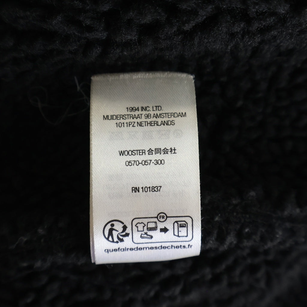 SUPREME(シュプリーム) 23SS Faux Shearling Hooded Jacket フードジャケット ブラック
