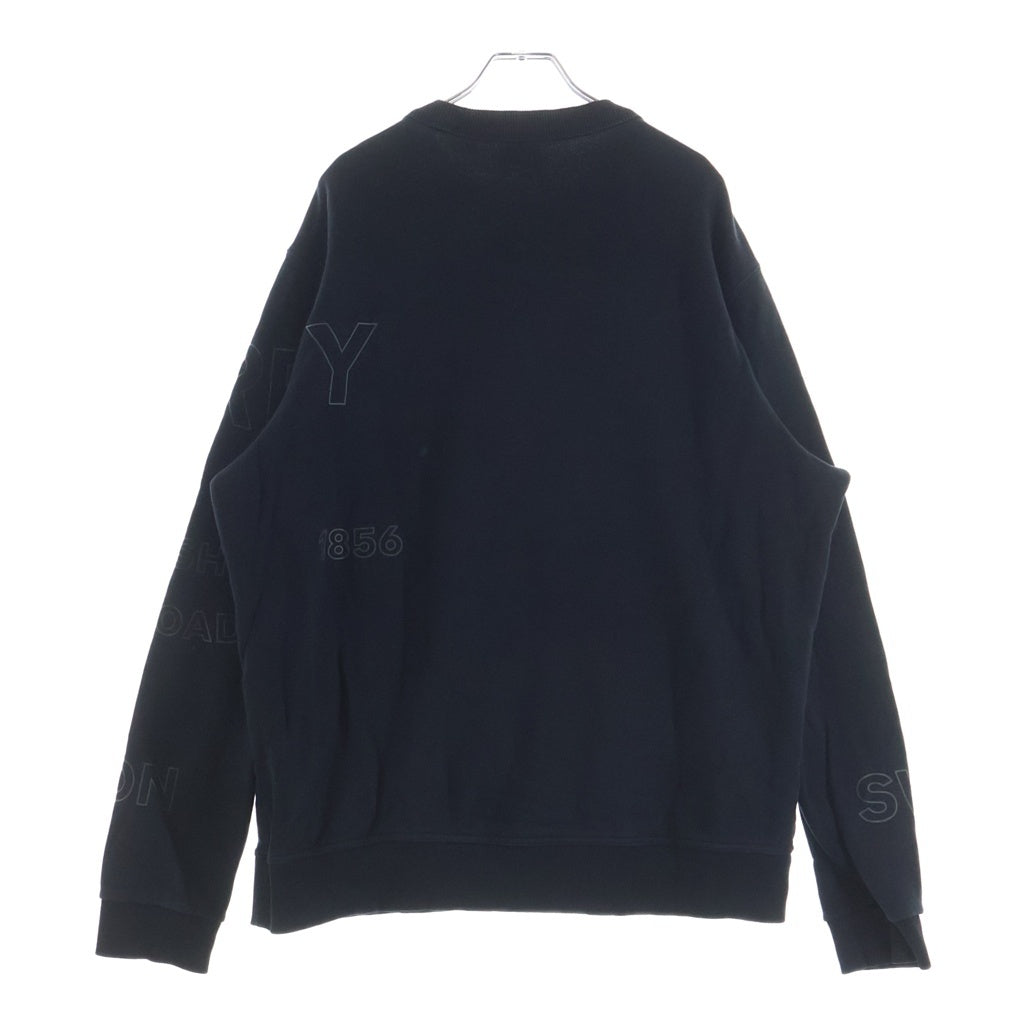 BURBERRY(バーバリー) 21SS ホースフェリープリントロゴ コットン スウェット トレーナー ブラック 8037553