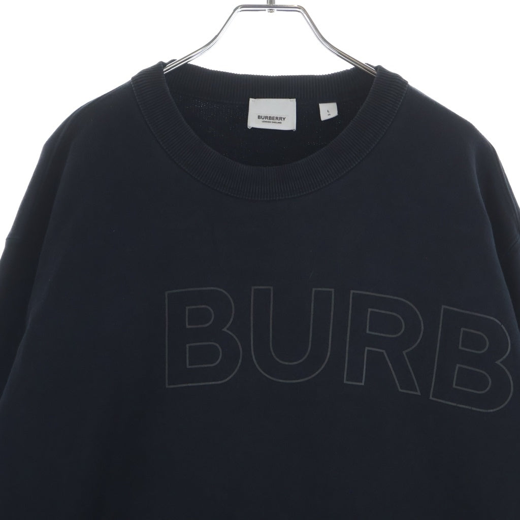 BURBERRY(バーバリー) 21SS ホースフェリープリントロゴ コットン スウェット トレーナー ブラック 8037553