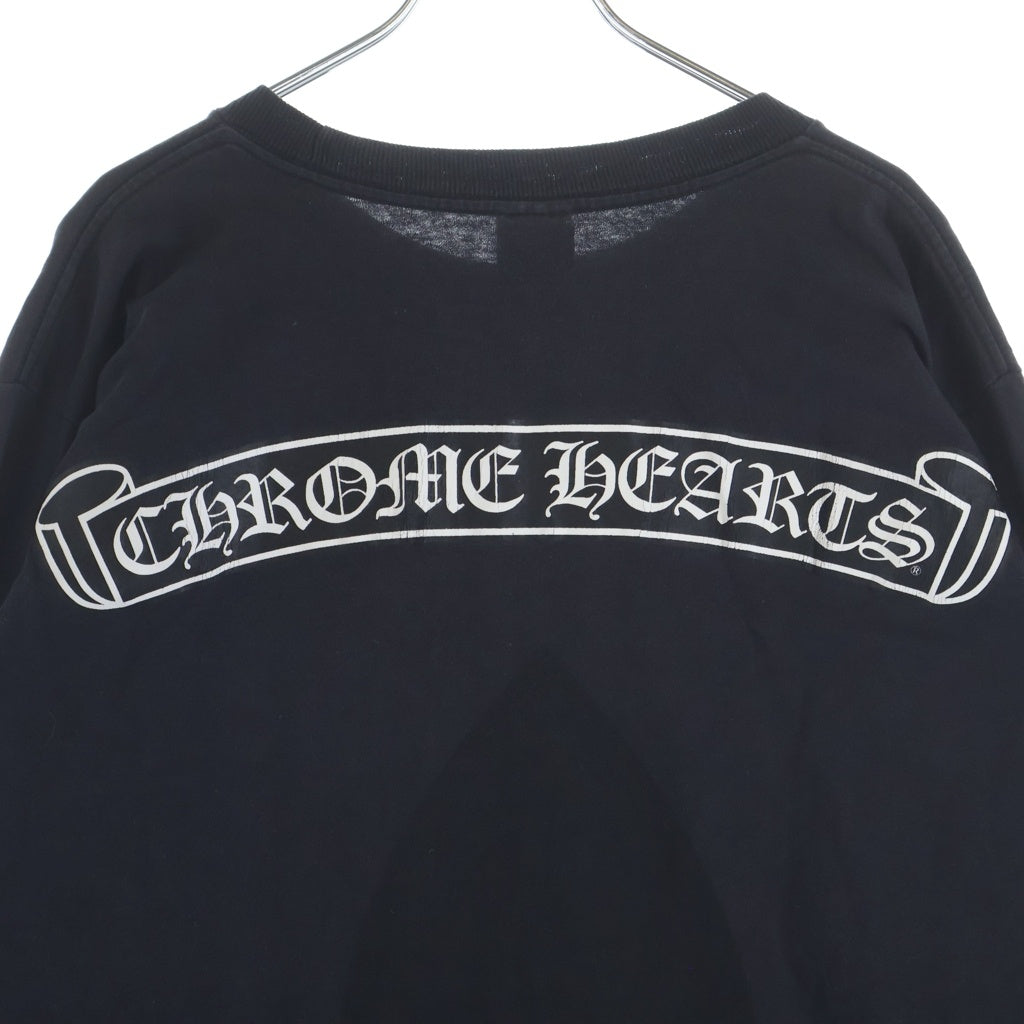 CHROME HEARTS(クロムハーツ) OLD FLEURKNEE TEE オールドモデル フレアニー ロゴプリント 長袖Tシャツ ブラック
