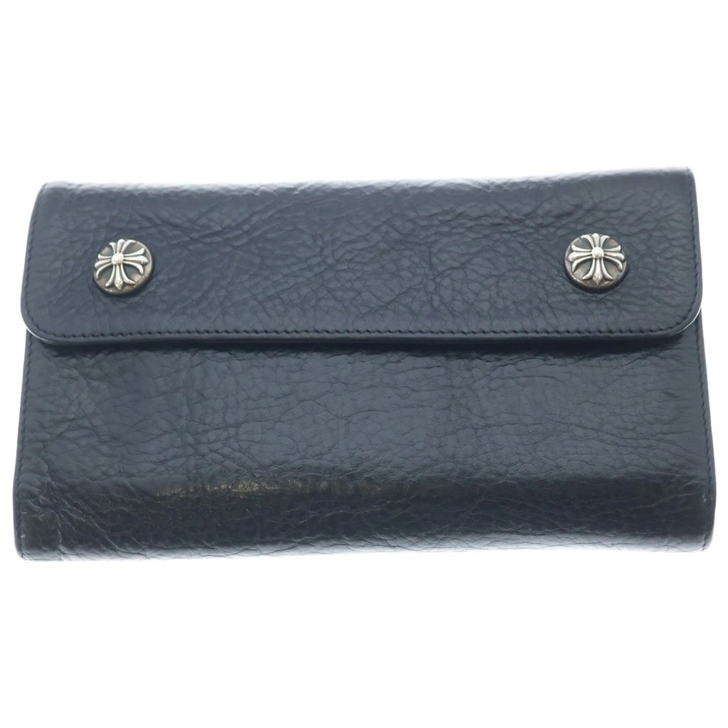 CHROME HEARTS(クロムハーツ) WAVE ウェーブ レザーウォレット 財布 ブラック