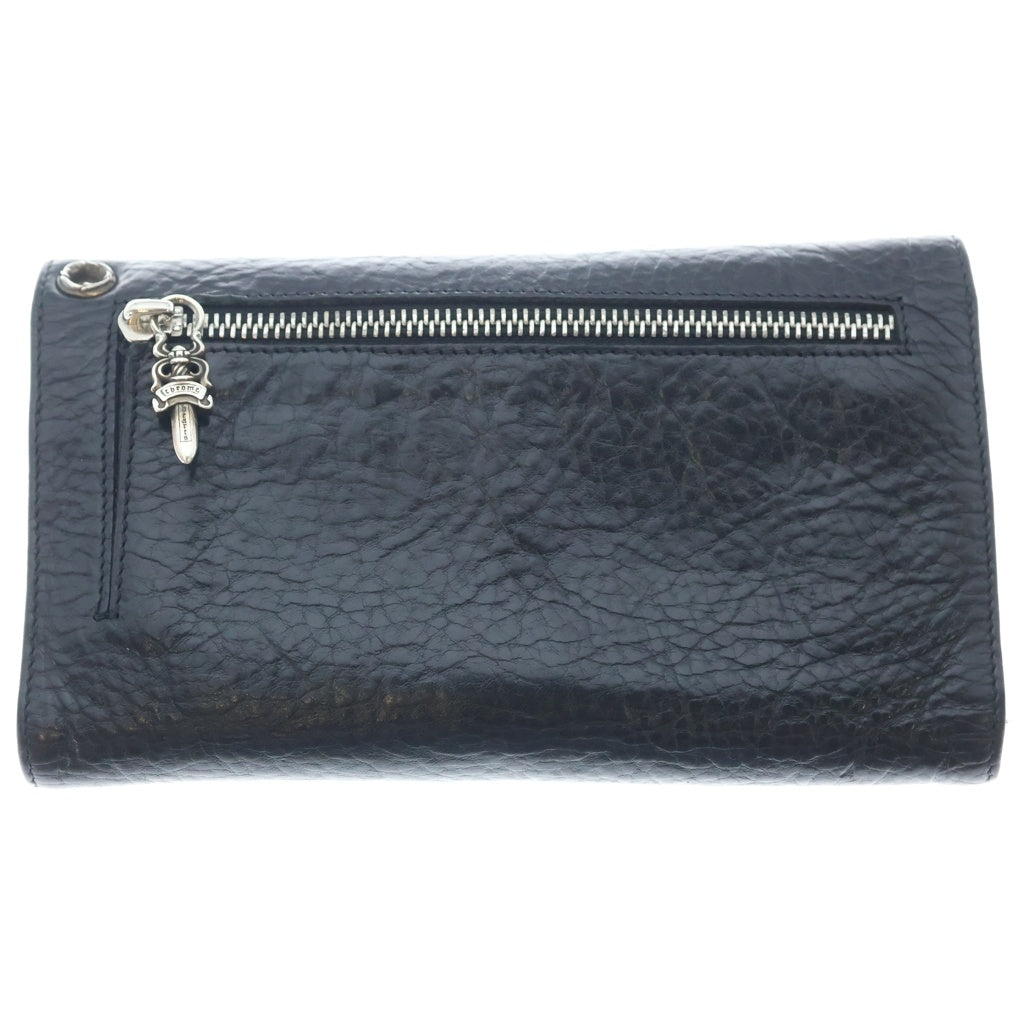 CHROME HEARTS(クロムハーツ) WAVE ウェーブ レザーウォレット 財布 ブラック