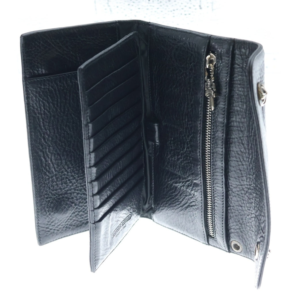 CHROME HEARTS(クロムハーツ) WAVE ウェーブ レザーウォレット 財布 ブラック