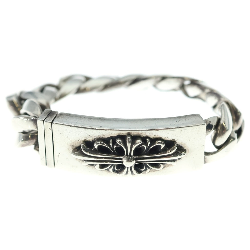 CHROME HEARTS(クロムハーツ) ID FLORAL CRS フローラルクロスIDクラシックリンク ブレスレット 11LINK シルバー BCA164 -