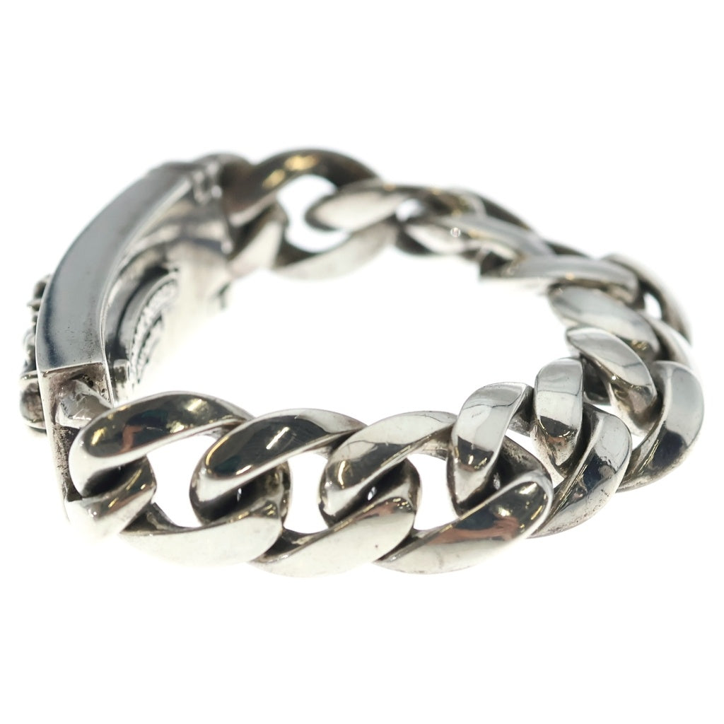 CHROME HEARTS(クロムハーツ) ID FLORAL CRS フローラルクロスIDクラシックリンク ブレスレット 11LINK シルバー BCA164 -