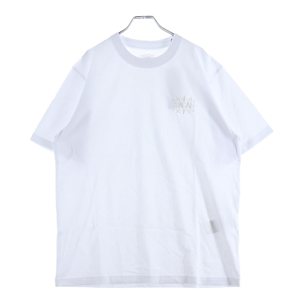 Sacai(サカイ) 23SS ×ERIC HAZE エリックヘイズ フロント刺繍半袖Tシャツ カットソー ホワイト 23-0626S