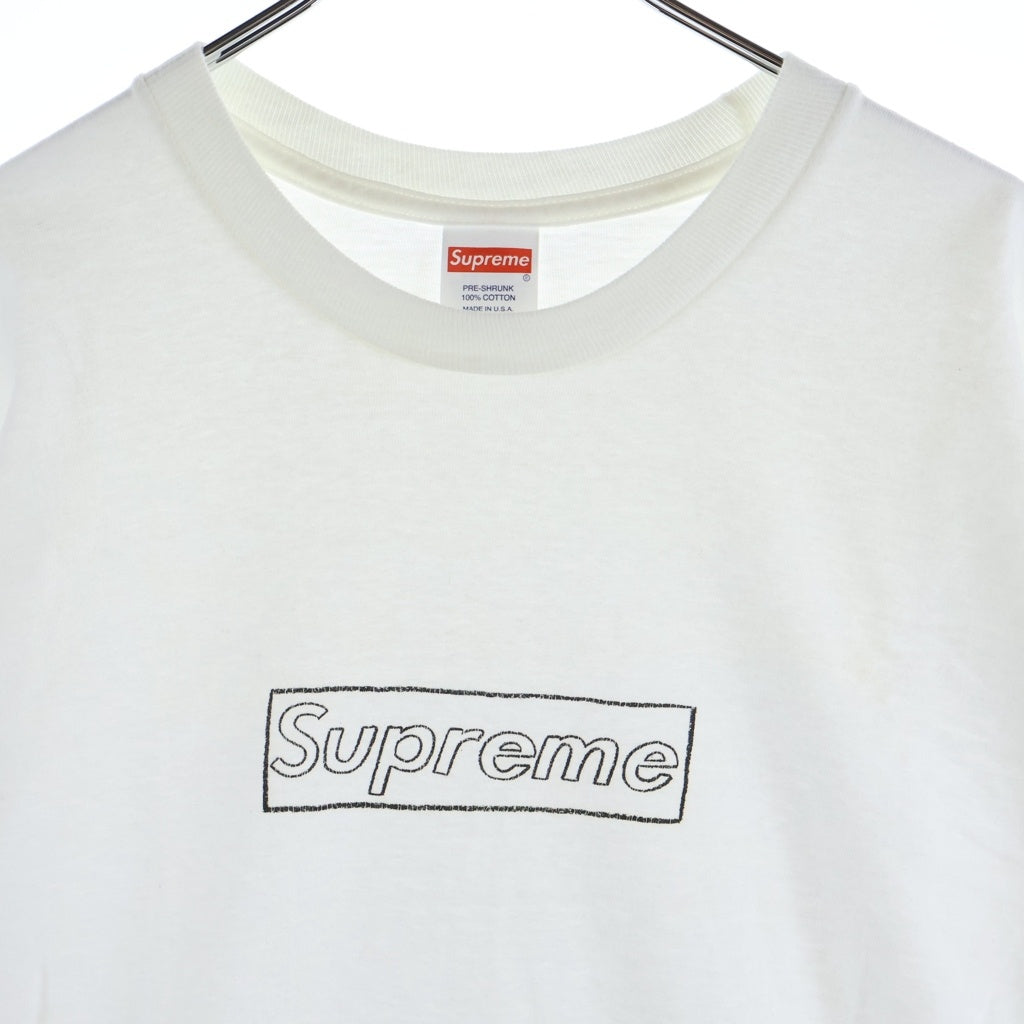 SUPREME(シュプリーム) ×KAWS Chalk Logo Tee カウズ チョークロゴ 半袖Tシャツ カットソー ホワイト