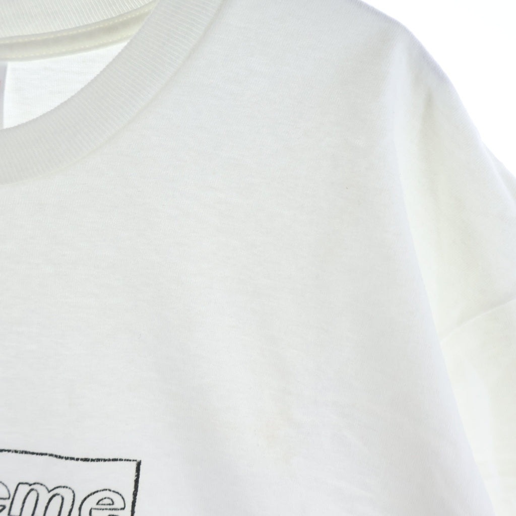 SUPREME(シュプリーム) ×KAWS Chalk Logo Tee カウズ チョークロゴ 半袖Tシャツ カットソー ホワイト