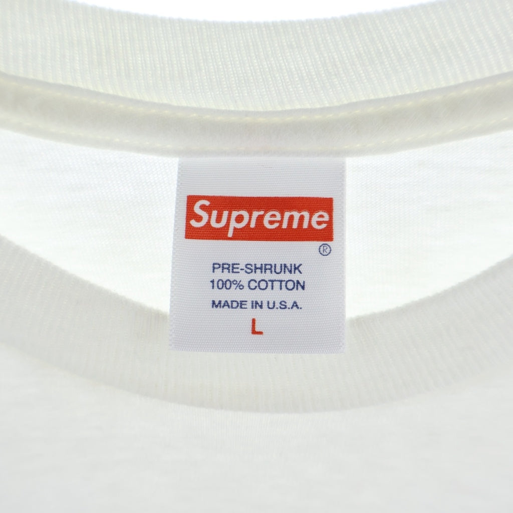 SUPREME(シュプリーム) ×KAWS Chalk Logo Tee カウズ チョークロゴ 半袖Tシャツ カットソー ホワイト