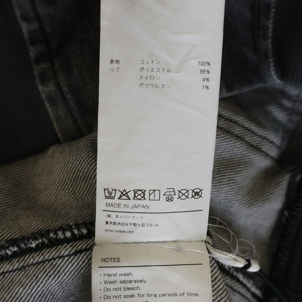 WTAPS(ダブルタップス) 26SS COTTON. DENIM フード付き デニムジャケット ブラック 261WVDT-JKM01