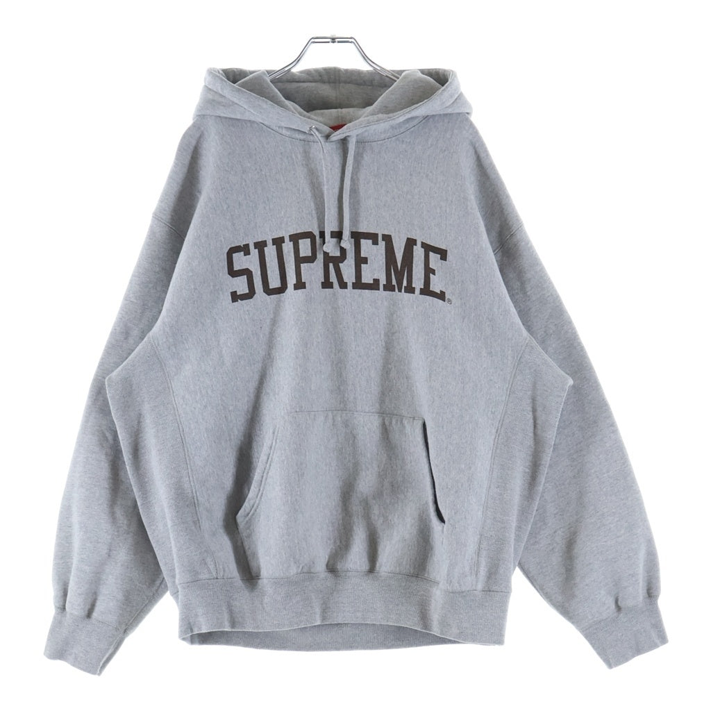 SUPREME(シュプリーム) 23AW Varsity Hooded Sweat shirt ヴァーシティープリント プルオーバースウェットパーカー グレー