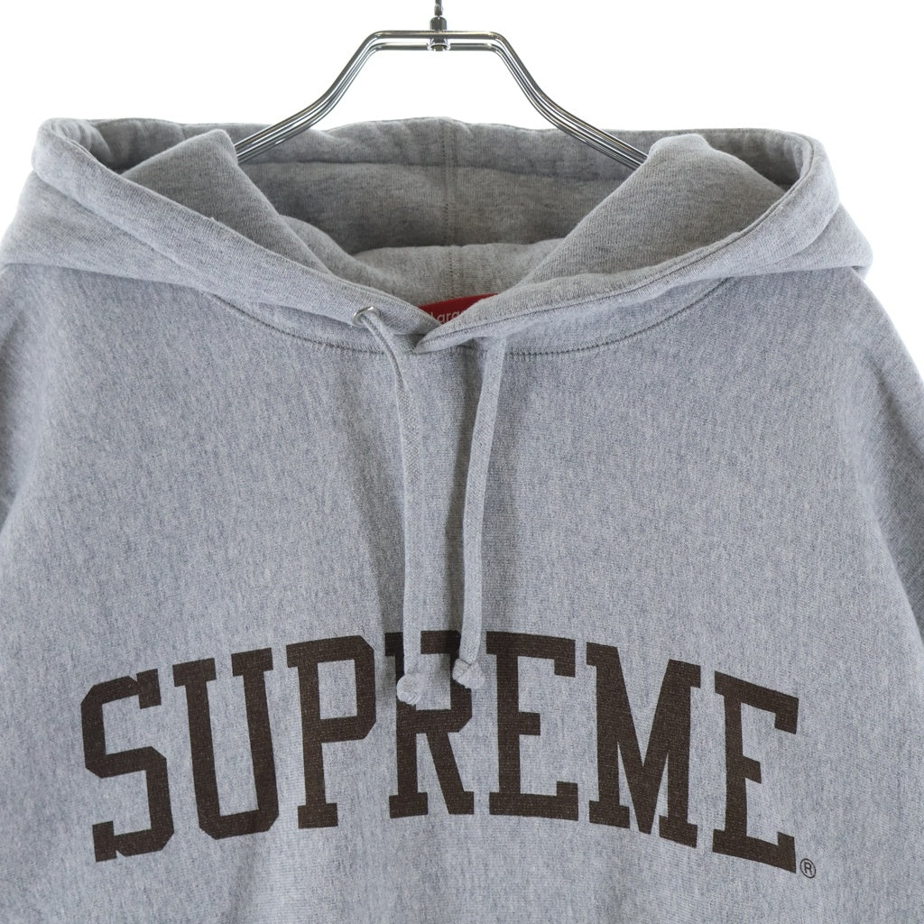 SUPREME(シュプリーム) 23AW Varsity Hooded Sweat shirt ヴァーシティープリント プルオーバースウェットパーカー グレー