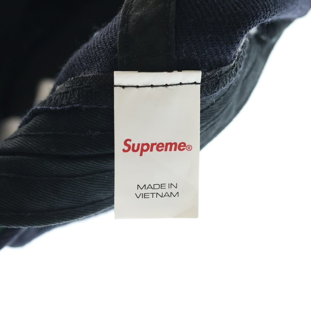 SUPREME(シュプリーム) 26SS World Famous S Logo 6 Panel ワールドフェイマス Sロゴ 6パネル キャップ 帽子 ネイビー