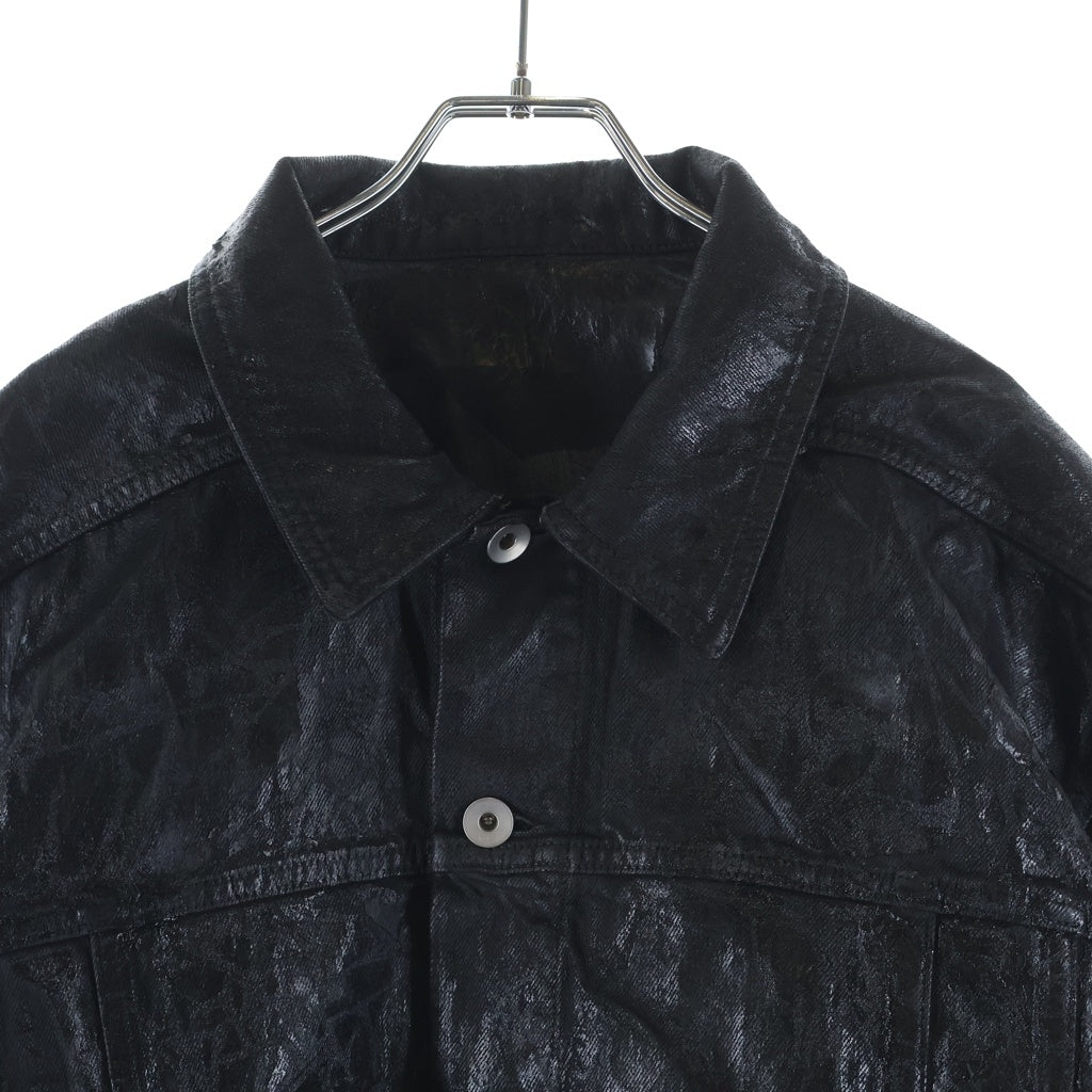 DRKSHDW(ダークシャドウ) 24AW LOOSE FIT CROPPED JACKET ルーズフィット クロップドコーティング デニムジャケット ブラック DU02D2763-BMC