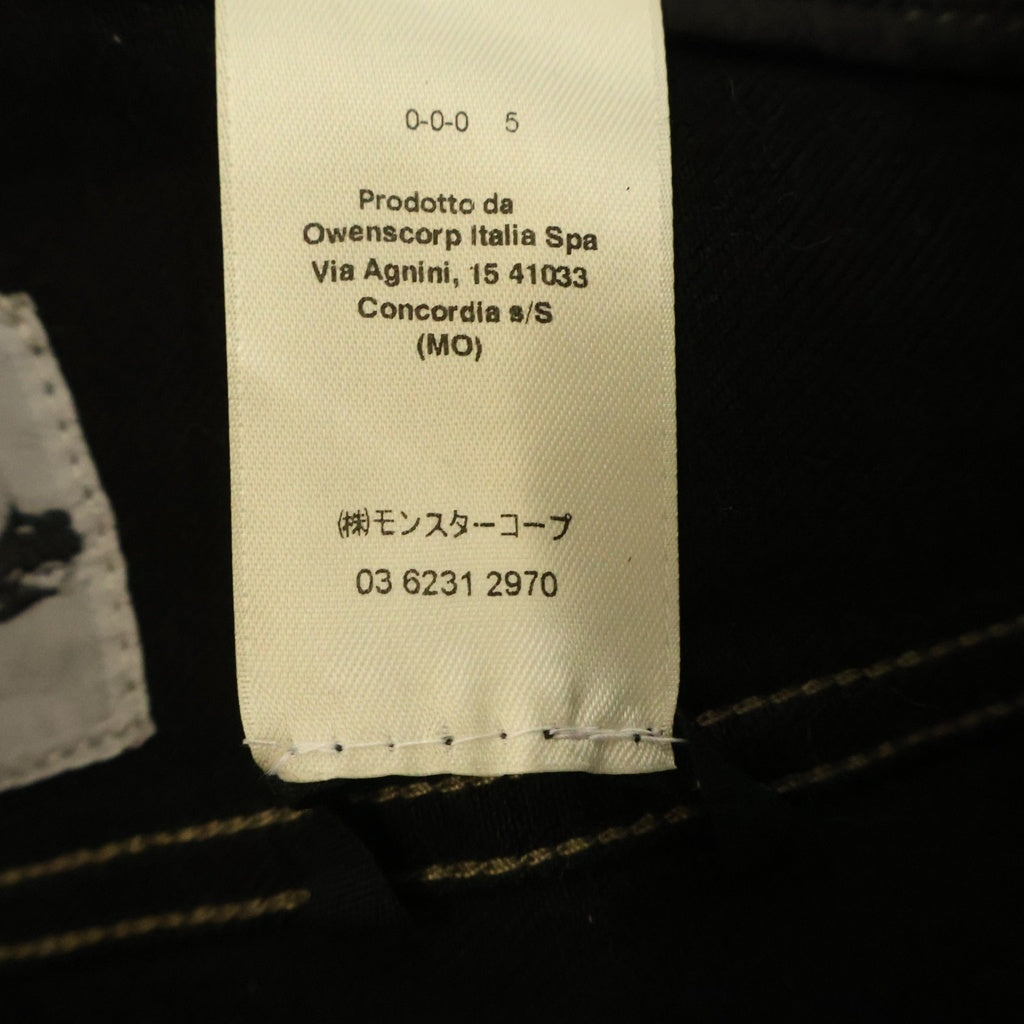 DRKSHDW(ダークシャドウ) 24AW LOOSE FIT CROPPED JACKET ルーズフィット クロップドコーティング デニムジャケット ブラック DU02D2763-BMC