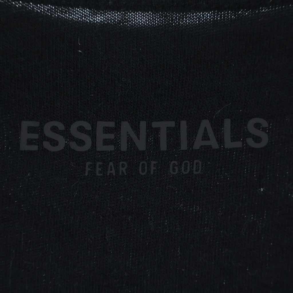 FEAR OF GOD ESSENTIALS(フィアオブゴッド エッセンシャルズ) バックロゴ プリント クルーネックオーバーサイズ Tシャツ カットソー ブラック ‐
