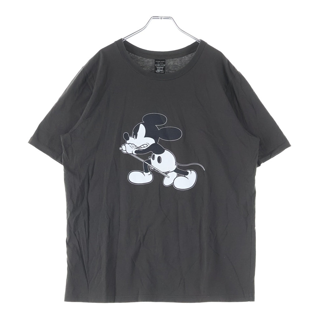 n(n) by NUMBER (N)INE(エヌエヌバイナンバーナイン) ミッキープリント Tシャツ カットソー ブラック