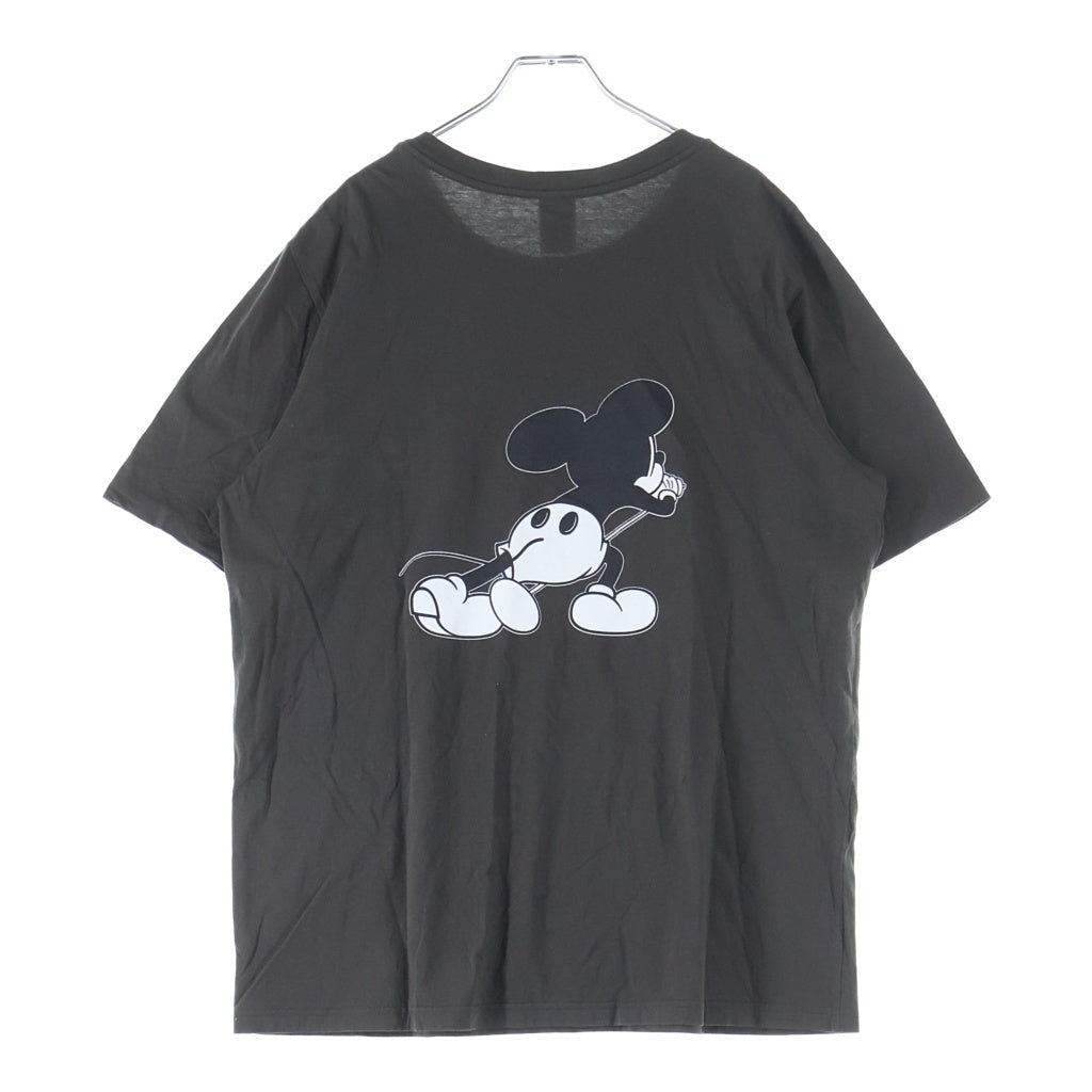n(n) by NUMBER (N)INE(エヌエヌバイナンバーナイン) ミッキープリント Tシャツ カットソー ブラック