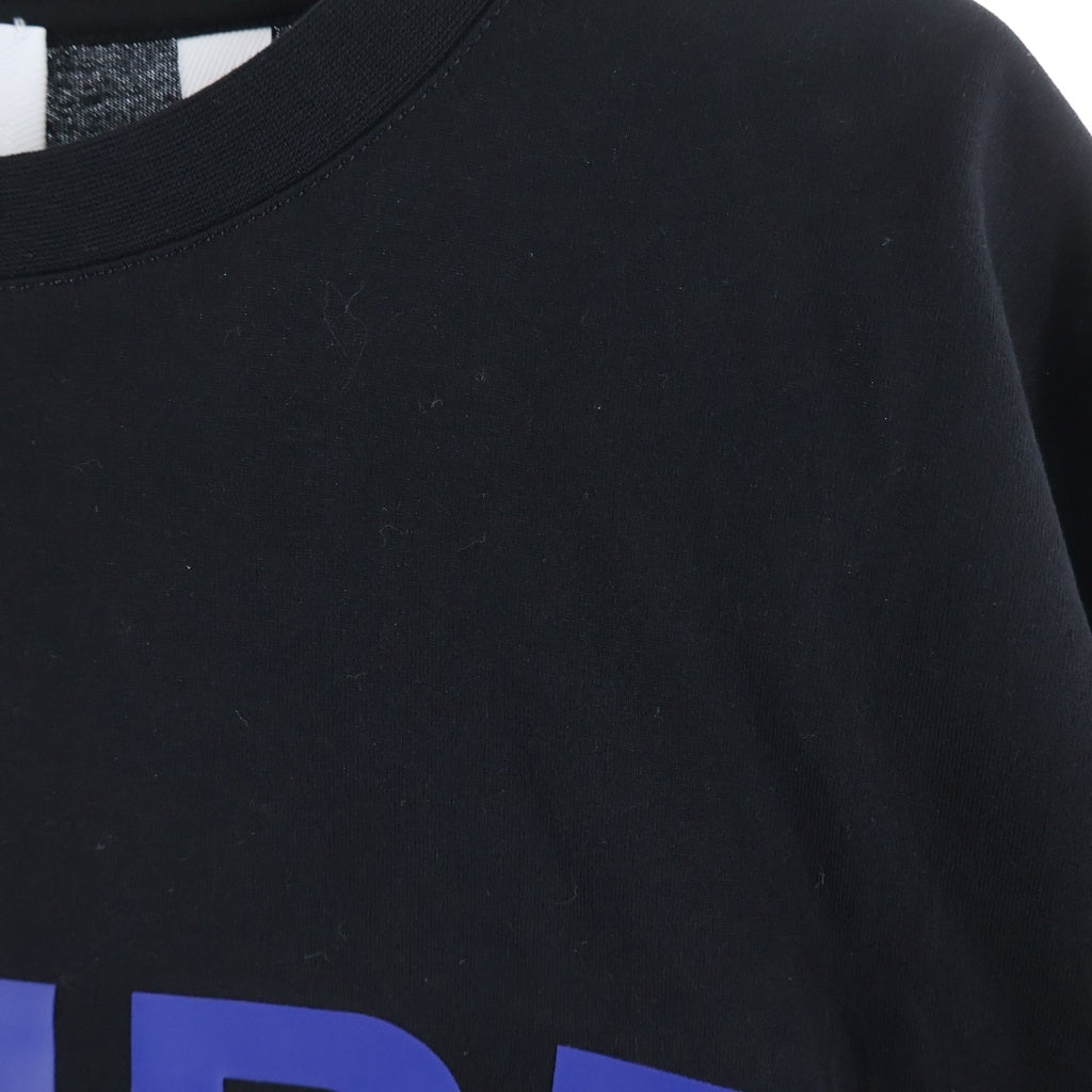 BURBERRY(バーバリー) HORSE FERRY ホースフェリー プリント オーバーサイズ Tシャツ カットソー ブラック 8057986