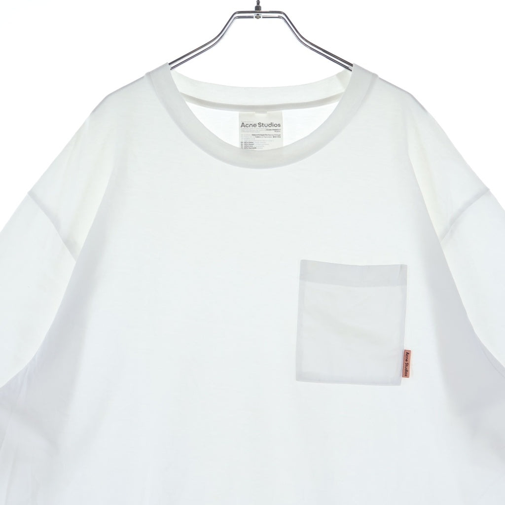 Acne Studios(アクネ ストゥディオズ) クルーネック オーバーサイズTシャツ カットソー ホワイト FN-MN-TSHI000242BL0214