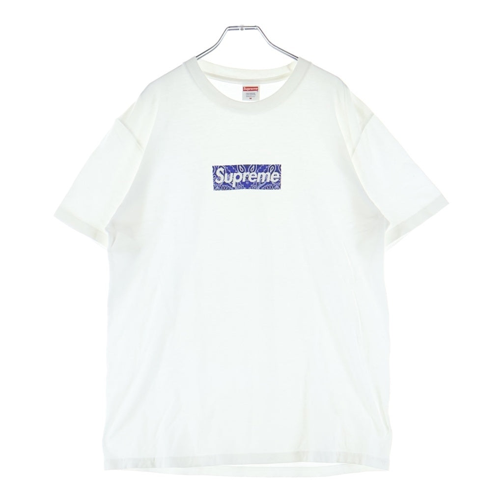 SUPREME(シュプリーム) 19AW Bandana Box Logo Tee バンダナ ボックスロゴ プリント クルーネック 半袖Tシャツ カットソー ホワイト