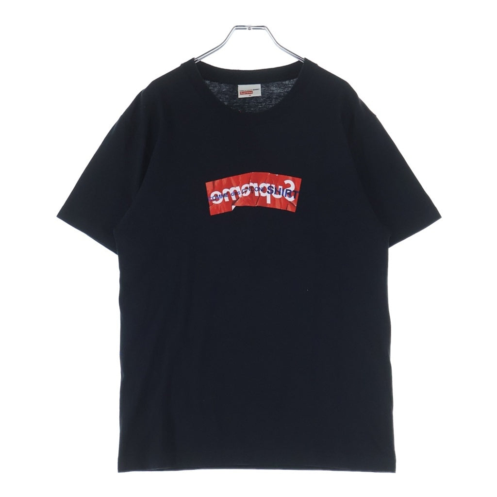 SUPREME(シュプリーム) 17SS ×COMME des GARCONS Box Logo Tee ボックスロゴ Tシャツ カットソー ブラック