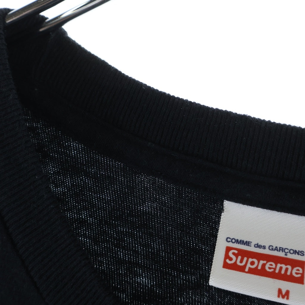 SUPREME(シュプリーム) 17SS ×COMME des GARCONS Box Logo Tee ボックスロゴ Tシャツ カットソー ブラック