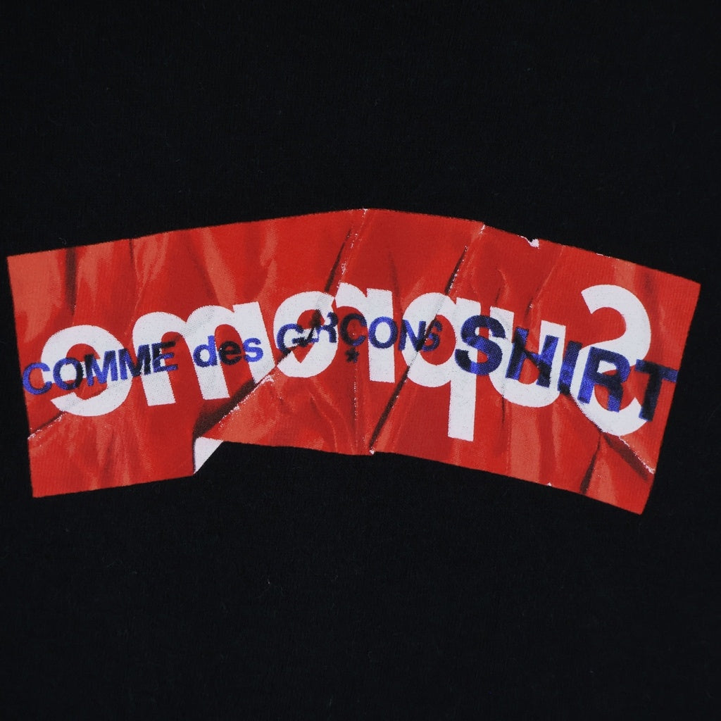 SUPREME(シュプリーム) 17SS ×COMME des GARCONS Box Logo Tee ボックスロゴ Tシャツ カットソー ブラック