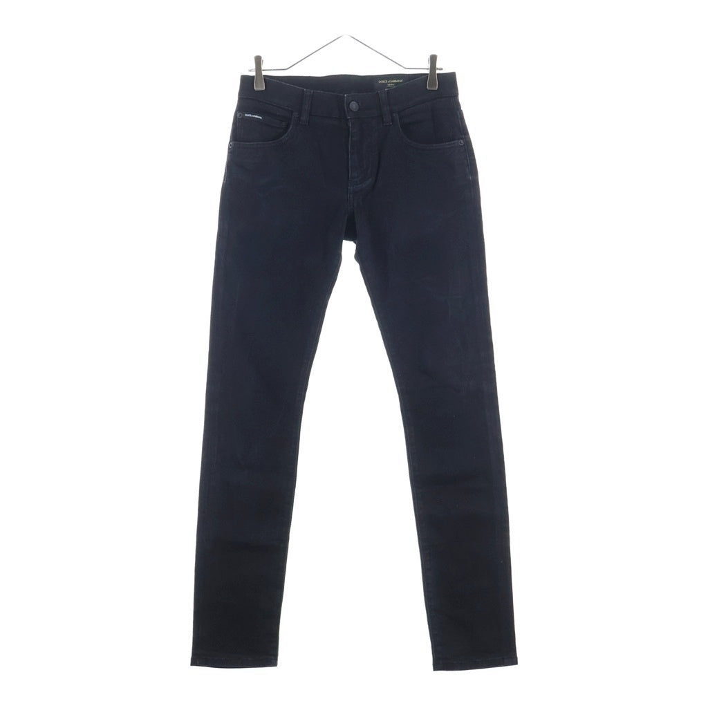 DOLCE & GABBANA(ドルチェアンドガッバーナ) 5ポケット ストレートデニムパンツ ブラック DP GY07LZ G8DK3