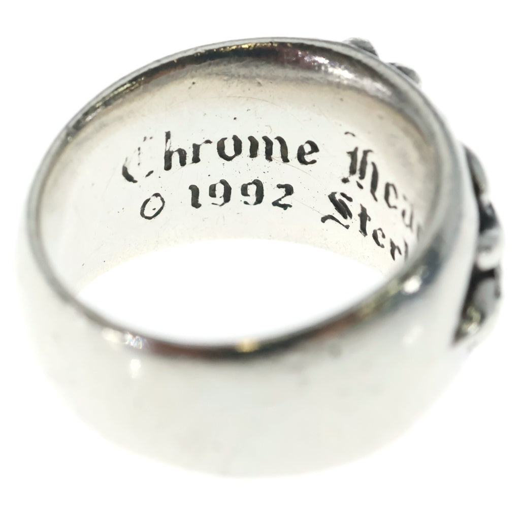 CHROME HEARTS(クロムハーツ) FLRL CRS フローラルクロス リング シルバー アフターダイヤ -