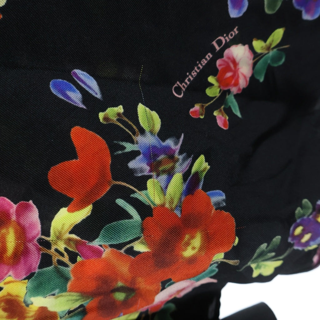 DIOR(ディオール) 19SS ×KAWS BEE刺繍 総柄シルク長袖シャツ ブラック 23C561W6009