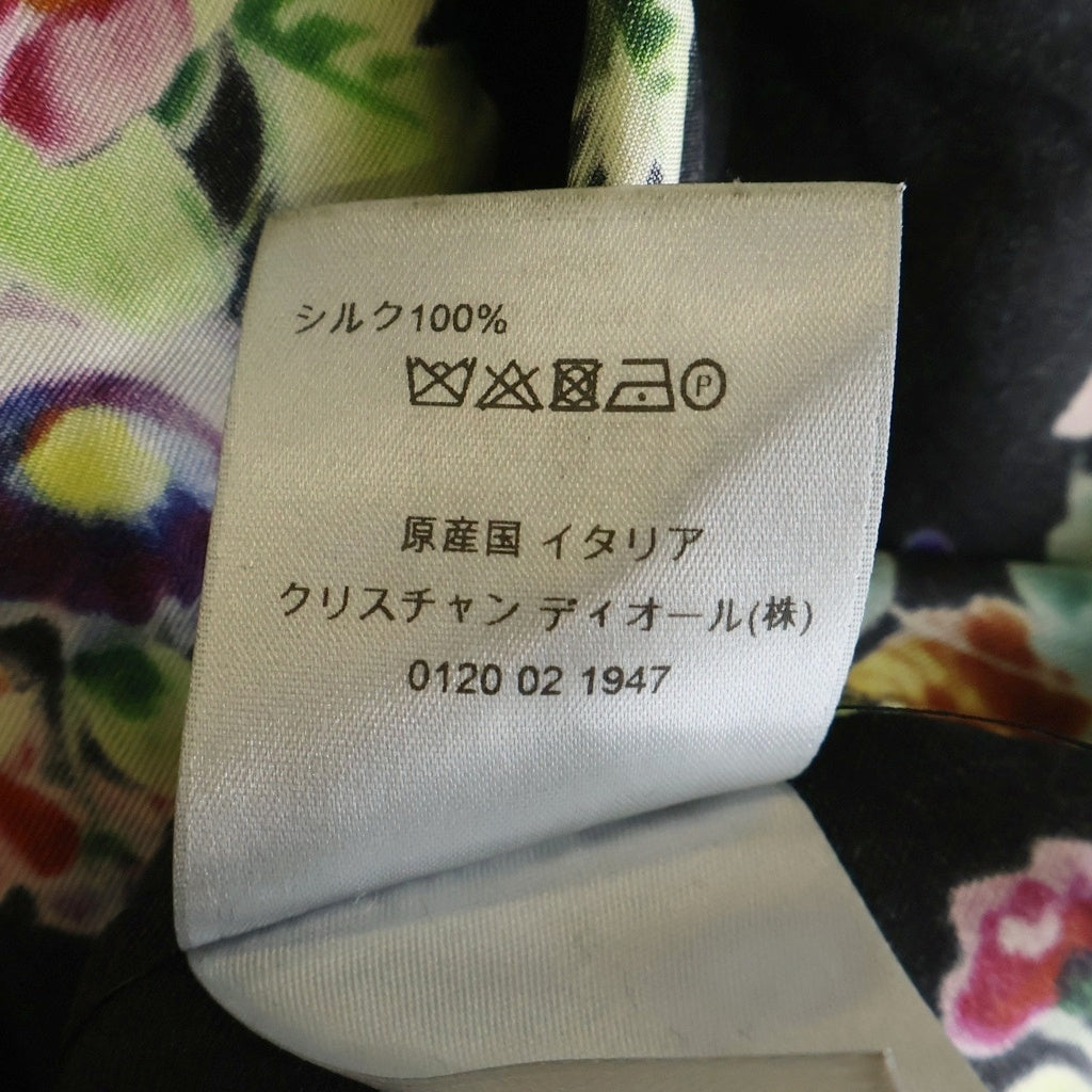 DIOR(ディオール) 19SS ×KAWS BEE刺繍 総柄シルク長袖シャツ ブラック 23C561W6009