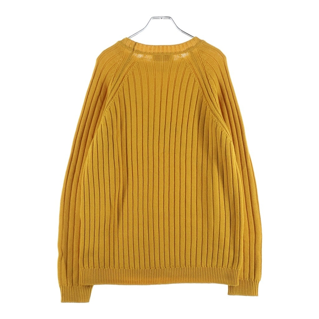 FENDI(フェンディ) フロントロゴデザイン ウールニット クルーネックセーター イエロー FZY451
