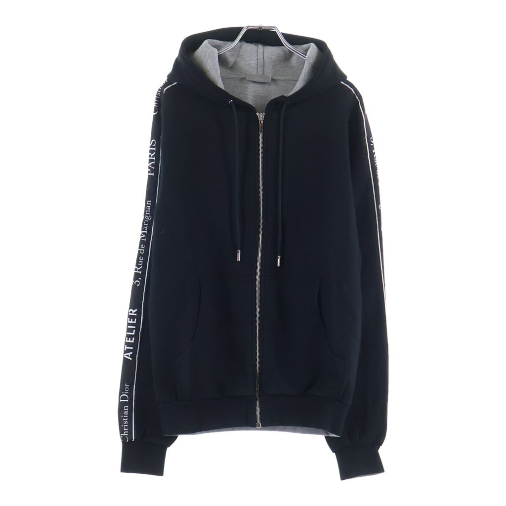 DIOR(ディオール) 18AW BEE刺繍アトリエジップパーカー ブラック 863J204B0413