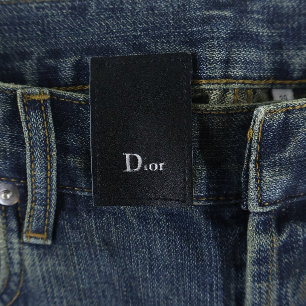 Dior HOMME(ディオールオム) 05SS ベック期 錆加工デニムパンツ インディゴ -