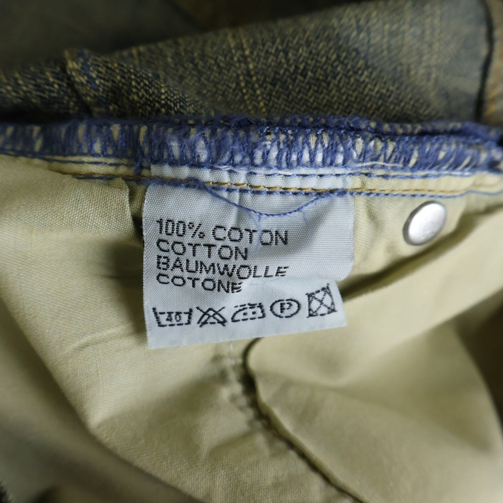 Dior HOMME(ディオールオム) 05SS ベック期 錆加工デニムパンツ インディゴ -