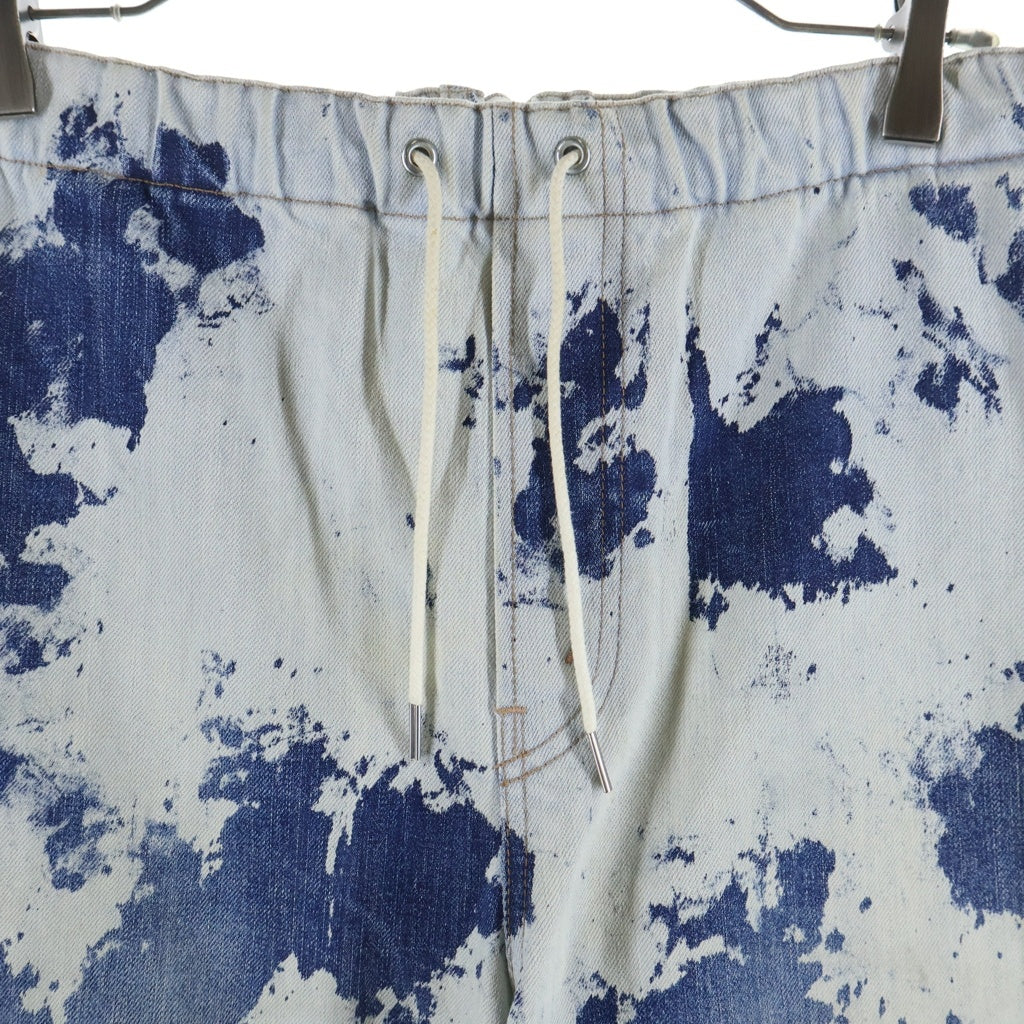 CELINE(セリーヌ) 21SS Bleach Jogger Denim Pants ブリーチ ジョガー デニムパンツ ホワイト/インディゴ 2N394651M